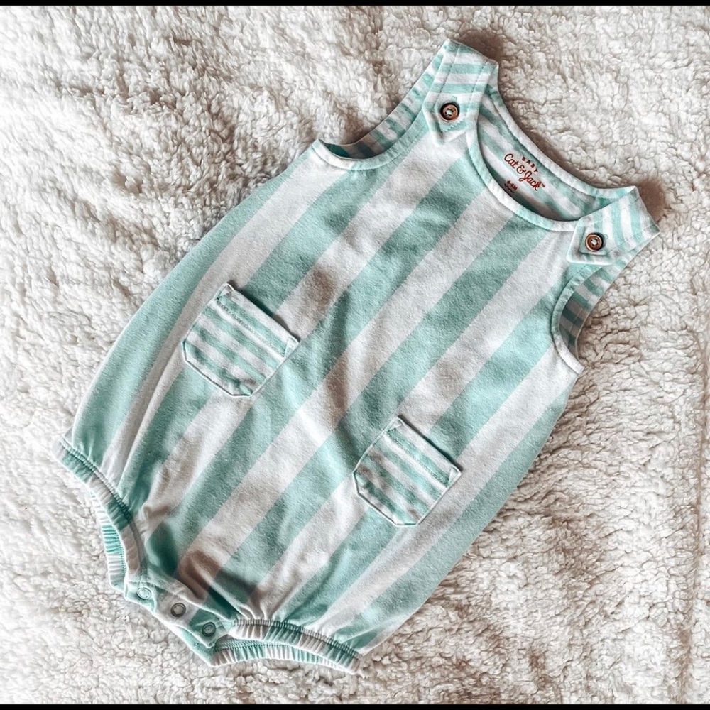Stripped Body Suit & Matching Bib